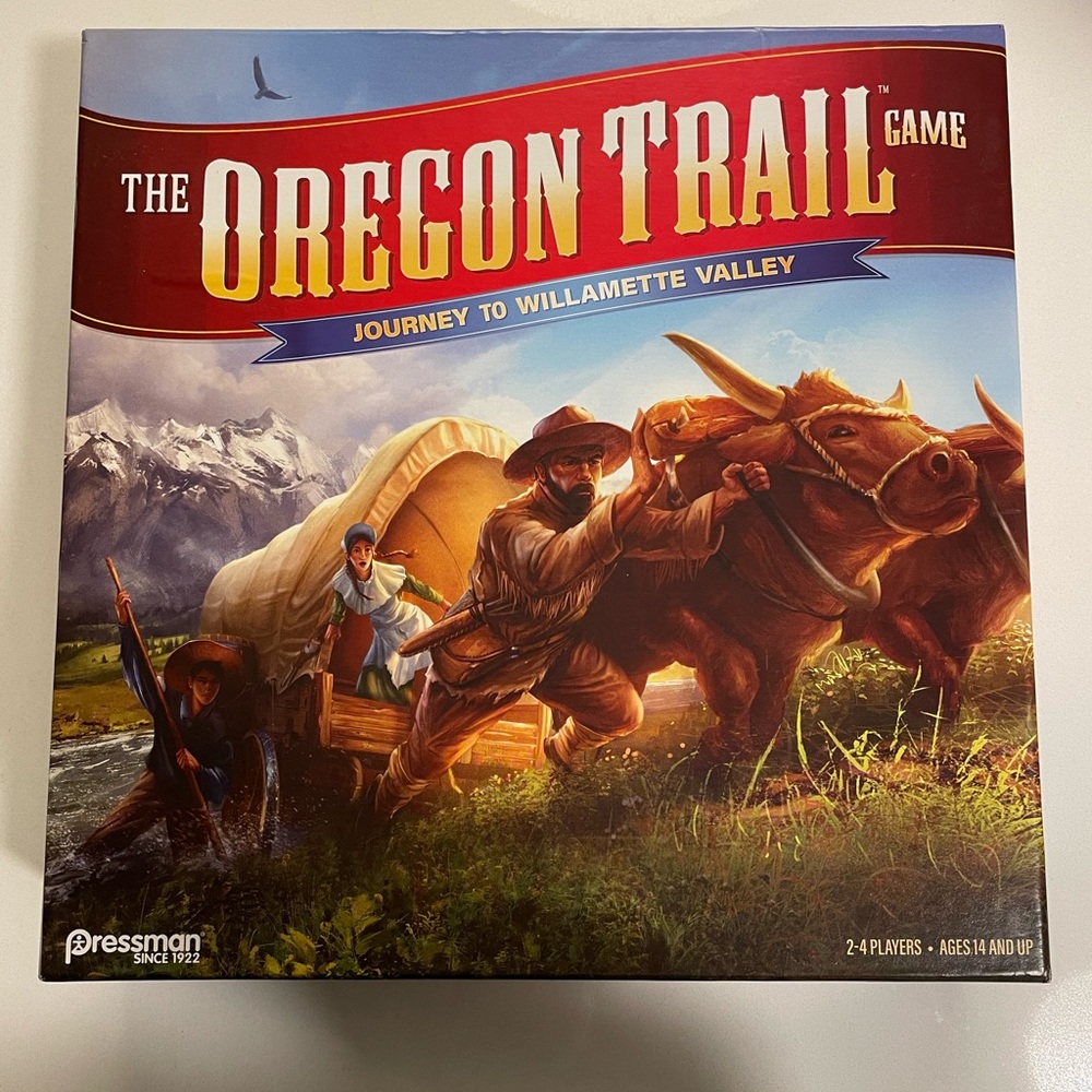 Oregon Trail board game.